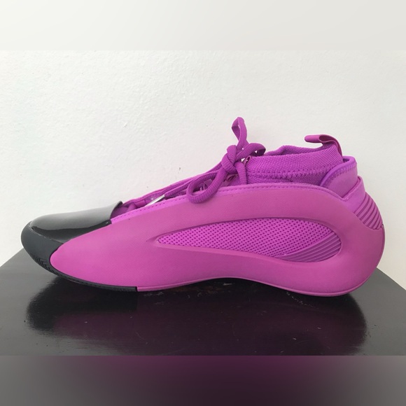 Size 9 Mens Adidas Harden Volume Vol 8 Basketball Shoes Purple Fuchsia IG6647 - Picture 4 of 7